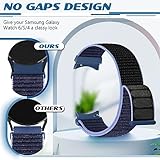 Runostrich Nylon Watch Strap Compatible with Samsung Galaxy Watch 7/6/5/4/FE 40mm 44mm, 6/4 Classic 43mm 47mm 42mm 46mm, 5 Pro 45mm,Soft Sport Loop Replacement Watch Bands for Women Men - Image 3