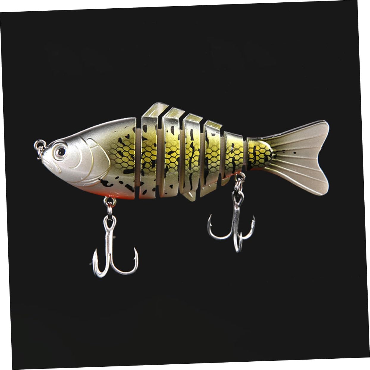 WOONEKY 4 Piezas Señuelos de Pesca Realistas Segmentos Accesorios Pesca Spinning Duraderos para y Agua