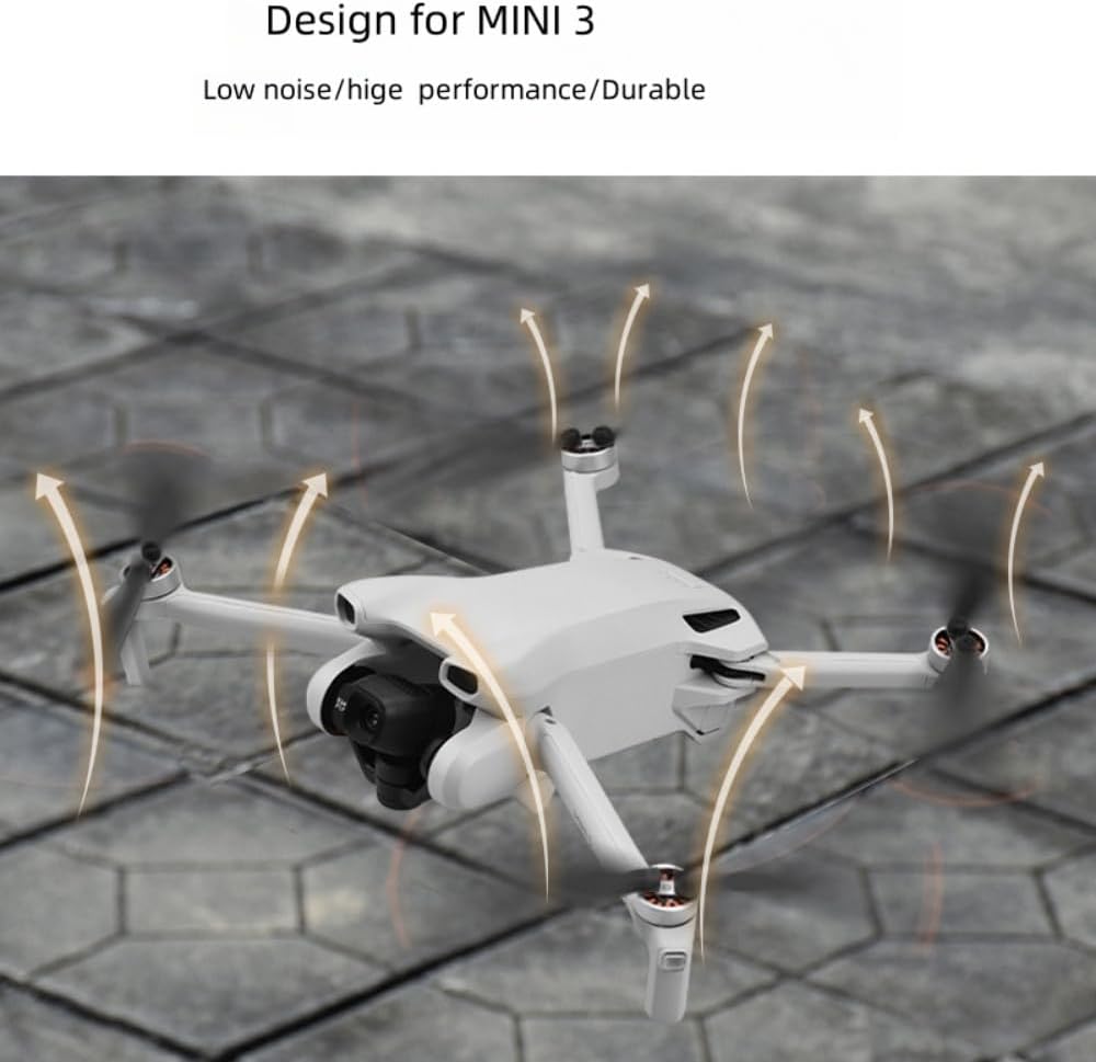 16 pcs mini 3 propllers with scresws Quick Release Drone Blades Compatible with DJI mini 3 with Lower noice with high Performance
