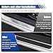 4PCS Car Door Sill Protector, Anti-Scratch Car Door Edge Guard, Waterproof Door Sill Stickers, Front/Rear Door Step Guard, Door Entry Guard Decoration Accessories for Car Truck SUV (Black)