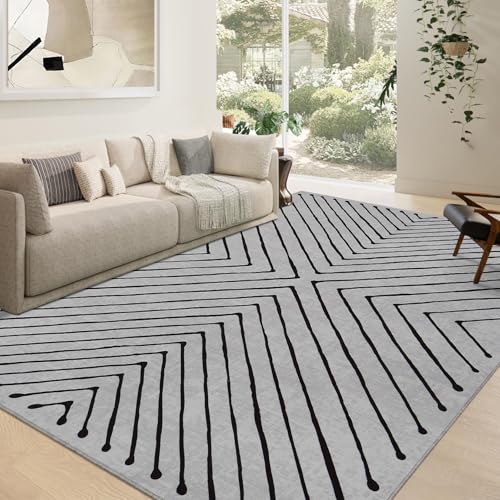 ROYHOME Area Rug 9x12 Living Room Rug Non Slip Modern
