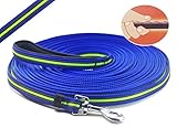 YOGADOG - Durable 15 Ft to 50 Ft Dog Tracking / Training Lead Leash - Long Lead with Padded Handle - Special Non-slip Design - For any Szie of Dogs (50ft)