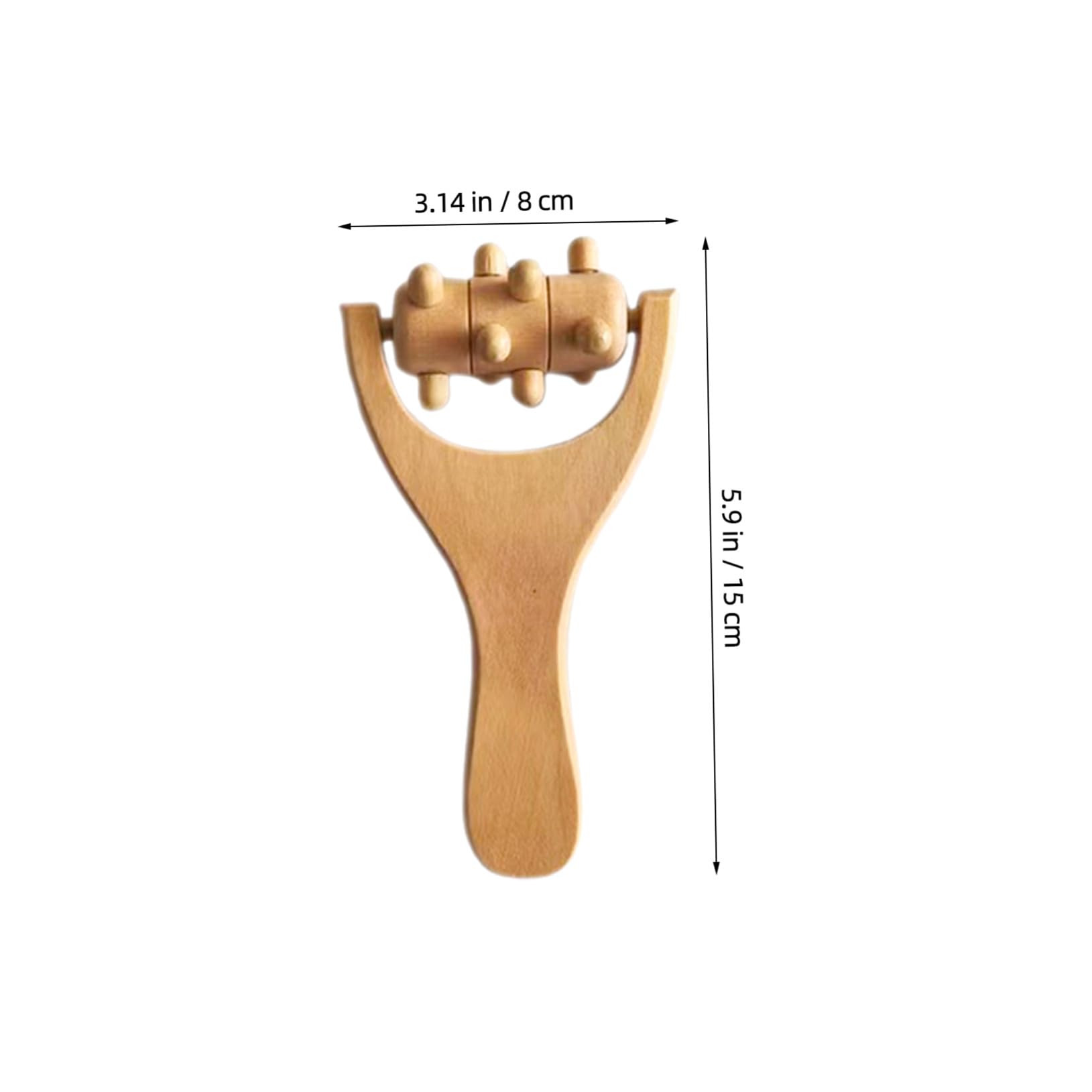 8pcs Rodillos Masajeadores De Madera Herramientas De Masaje Para El Cuello Espalda Pies