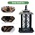 Byvivace Large Bird Feeders, Hanging Bird Feeders for Outdoors, 3.2lb Capacity Lantern Wild Bird Feeders for Outside Hanging, Black