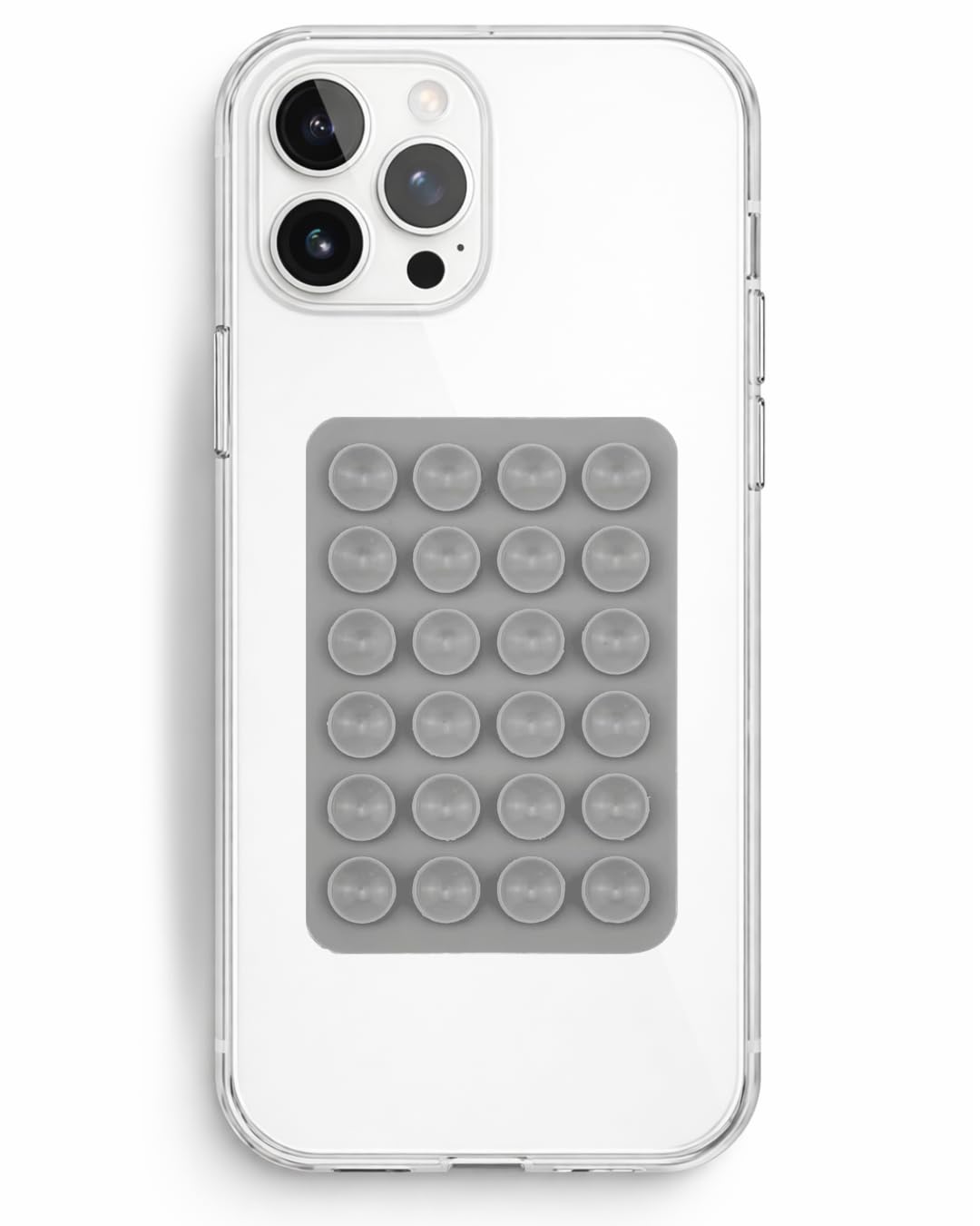 10 ventose in silicone, supporto quadrato a ventosa, Ventosa Per Telefono Per Tutti I Modelli Di Telefono, Supporto a Ventosa in Silicone per Smartphone, Ventose per Telefono con Supporto Adesivo