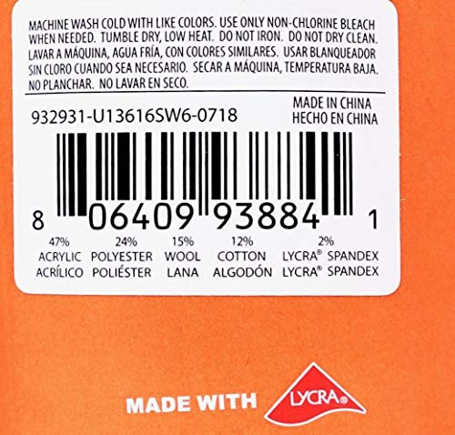 Men's Weatherproof Wool Blend All Purpose Outdoor Crew Socks 4 Pack4