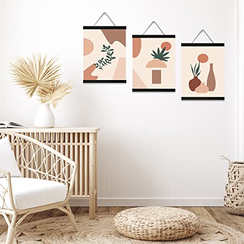 Yk Artwood 3 Pack Magnetic Poster Hanger Frame 12 Inch Black,12X16 12X18 12X20 12X24 Wood Magnet Frames Hangers For Photos, Pictures, Prints, Maps, Canvas Artwork,Diamond Art Painting, Canvas Hanger #TOP2