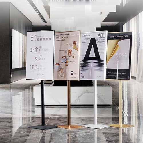 Support d'affiche réglable or : la solution anti-chute pour l'affichage de vos menus - 5