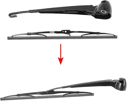 Miniatura 3 de X AUTOHAUX Juego de brazos de limpiaparabrisas trasero para VW Passat Variant 00-0.197 - 14.173 in 14 pulgadas