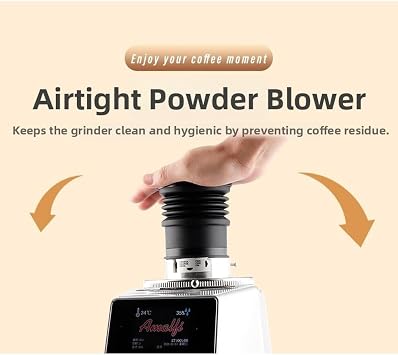 Coffee Grinder Single Dose Hoppers, Ergonomic Single Dose Hoppers With Silicone Bellow And Metal Lid, For Clean And Collect Coffee Grounds