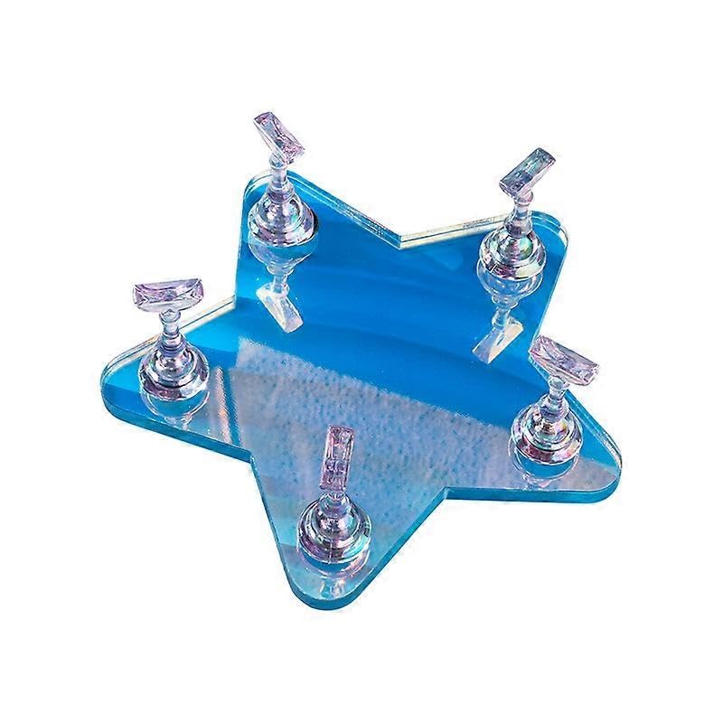 KIRA Nail Stand For Press Ons, Aurora Nail Holder For Painting Nails Press On Nail Stand Solid Acrylic Nail Stands for Nail Art With Nail Art Palette (Star)-image-17