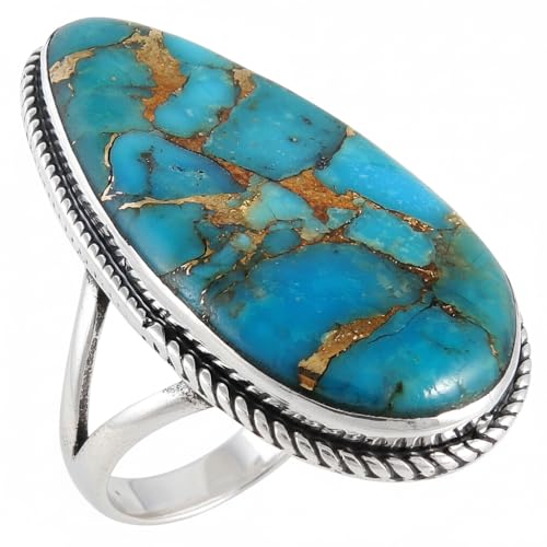 Image of Turquoise Ring in Sterling Silver 925