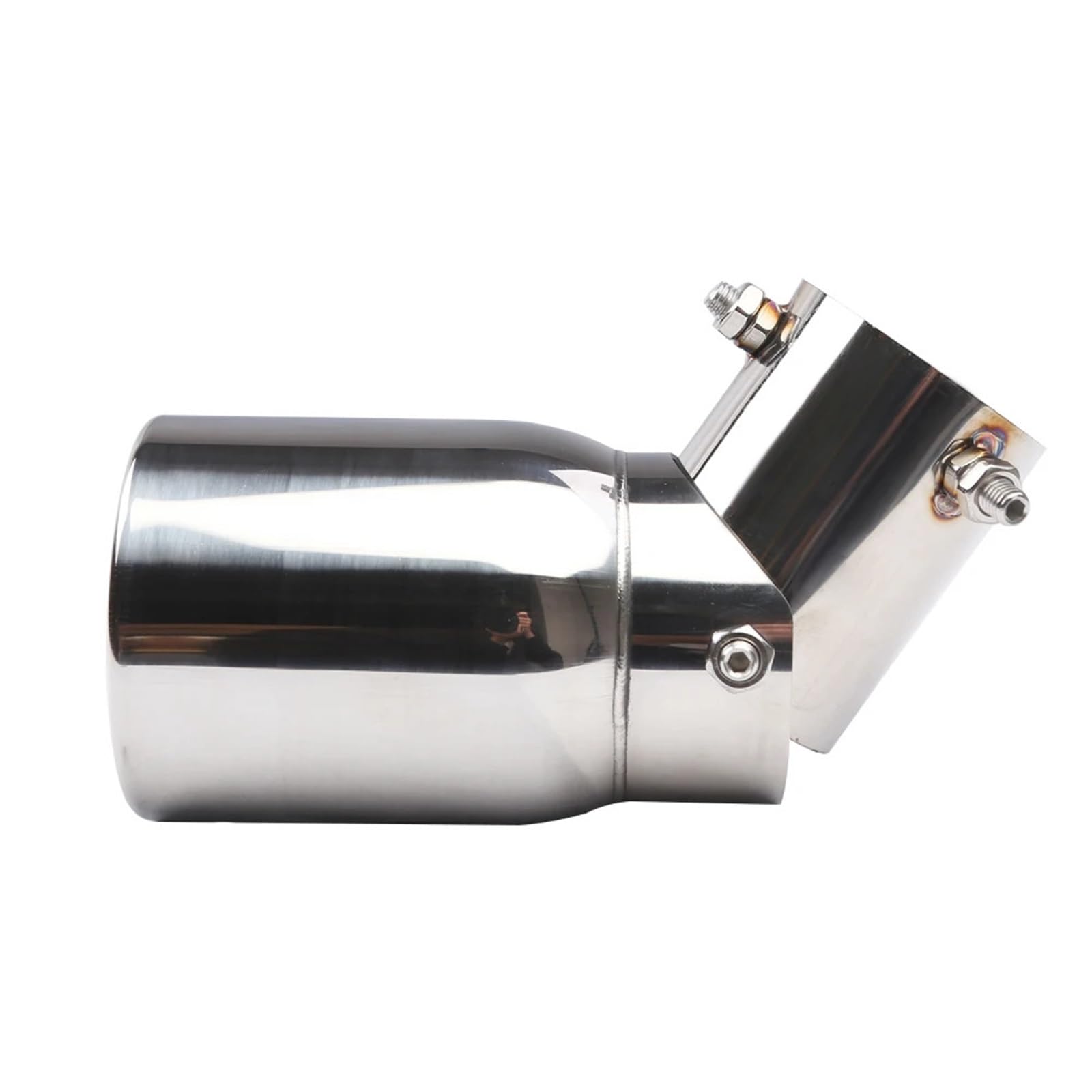 Car Silencer Dla 63mm/3.5 "89mm końcówka rury wydechowej ze stali nierdzewnej regulowana uniwersalna pasuje do samochodu SUV pojedyncza walcowana krawędź z