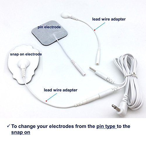 Litetour Electrodes Cable Lead Wires Converter For Electric Massager #TOP4