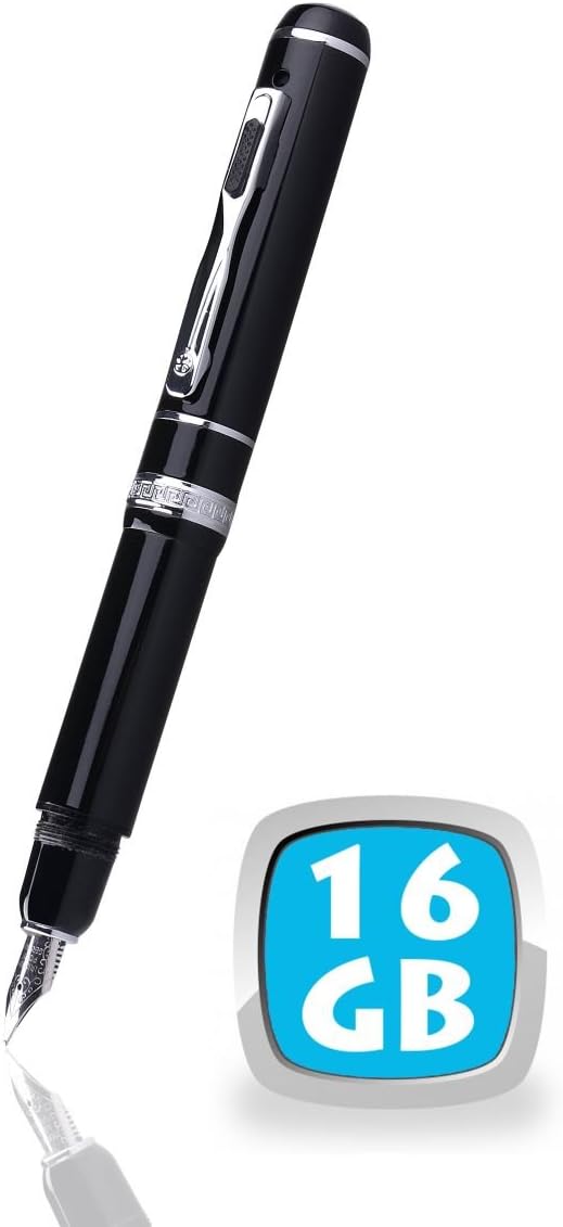 Yonis Spy Camera Fountain Pen Full HD 1080P USB Camera 16 GB