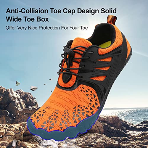 Image of XIHALOOK Athletic Hiking Water Shoes Womens Mens Quick Dry Barefoot for Beach Walking Kayaking Surfing Training