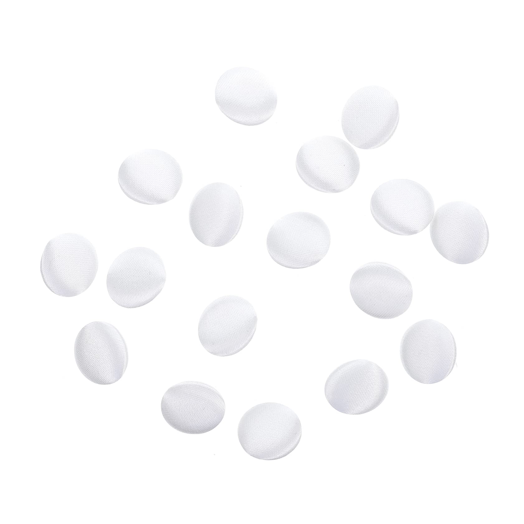 SHINEOFI 60pezzi Bottoni Rivestiti Per e Bluse Bianco Bottoni Tondo Per Da Sposa e Decorazioni Fai Da Te