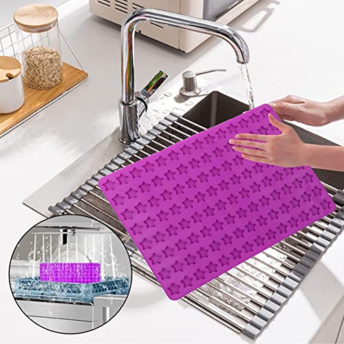Mini Silicone Mould Non-Stick Baking Mould Dog Cookie Molds 112 Holes Five Pointed Star Mini Silicone Mould for Chocolate Cake - Image 3
