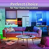 Tenmiro LED Strip 30m(15m×2), RGB LED Streifen Musik Sync Selbstklebend Led Lichterkette mit Fernbedienung und APP, Dimmbar Farbwechselnd Timer Led Band für Gaming,Party,Zimmer Deko