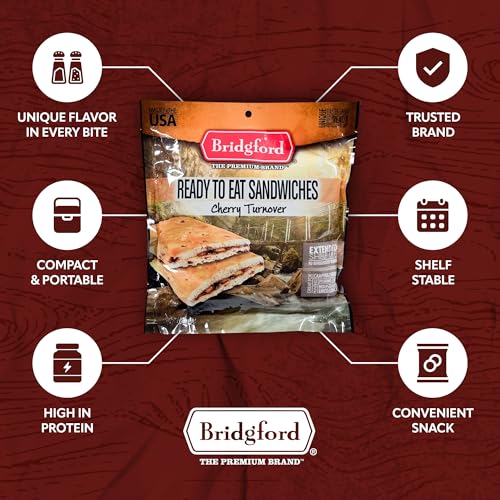 image for Bridgford Cherry Turnover - Shelf-Stable Survival Food Storage - 3 Pac