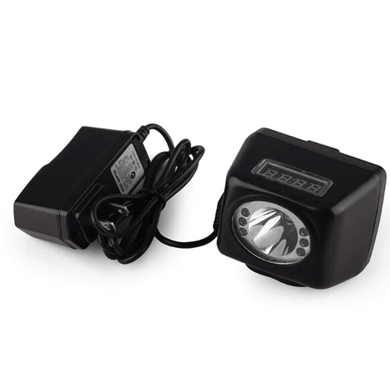 Wodoodporna lampka górnicza 4500MA, ładowna lampa lampy kopalniczej Lampa reflektorowa odporna na eksplozję węgla LED Light Light (czarny)