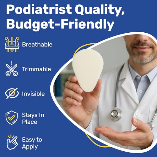 12-Pack Metatarsal Foot Pads for Pain Relief - 1/4” Thick, Ball of Foot Cushions for Women and Men, Forefoot and Sole Support, Metatarsalgia Mortons Neuroma. Metatarsal Pads Ball of Foot Cushions.3