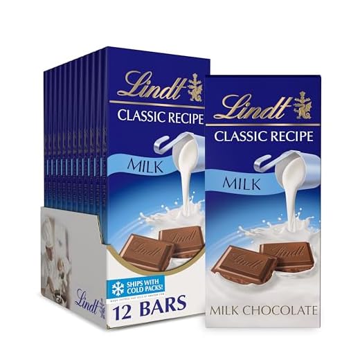 Lindt CLASSIC Milk Chocolate Bar - 12 Pack