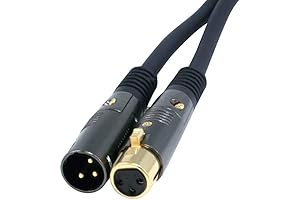 High-Performance Monoprice XLR Male to XLR Female Cable for Microphones