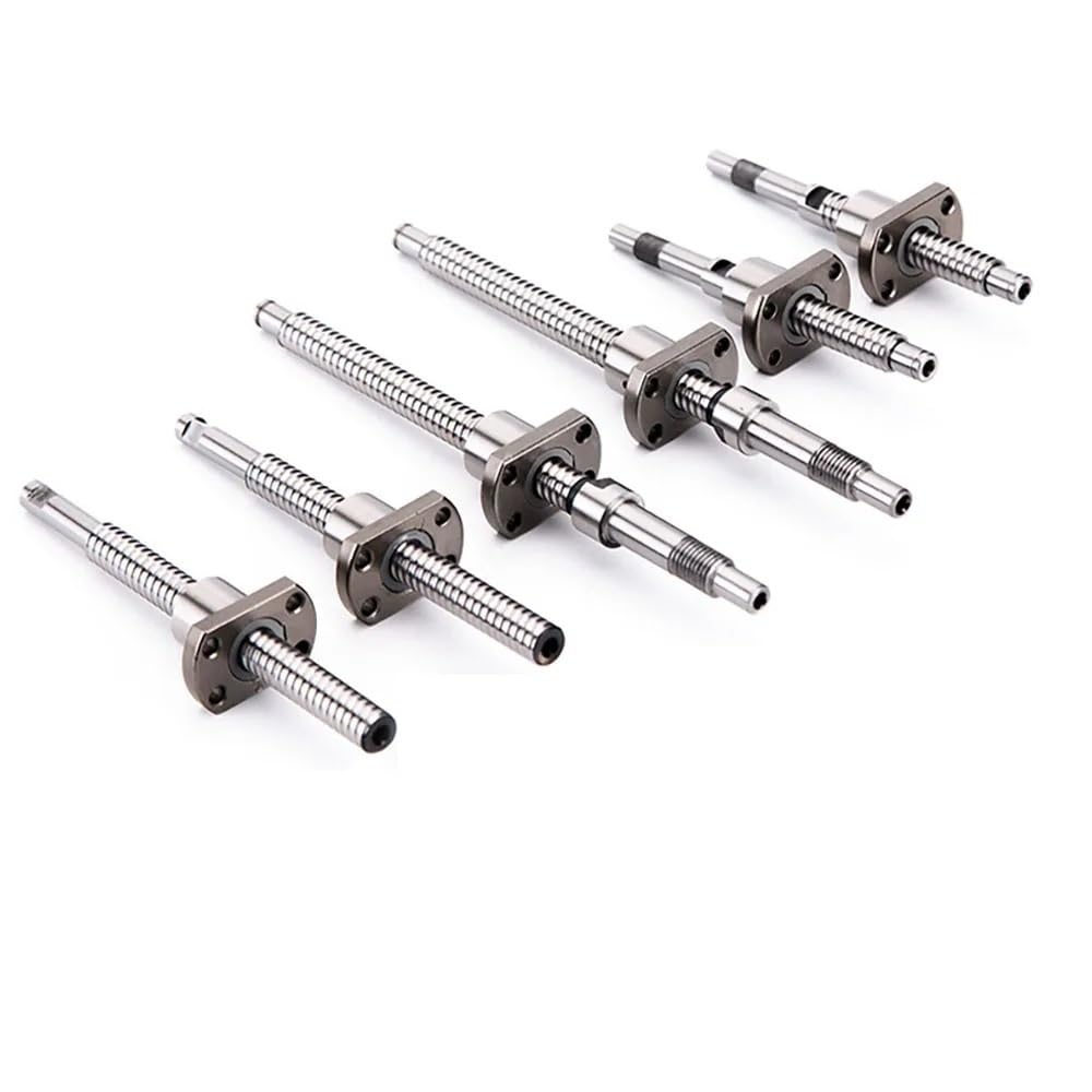 HWWEI SFK0802 Miniature Ball Screw SFK0802 60 80 100 150 180 200mm C7 Roller Ballscrew With Single Ball Nut For CNC Parts (Size : 80mm)