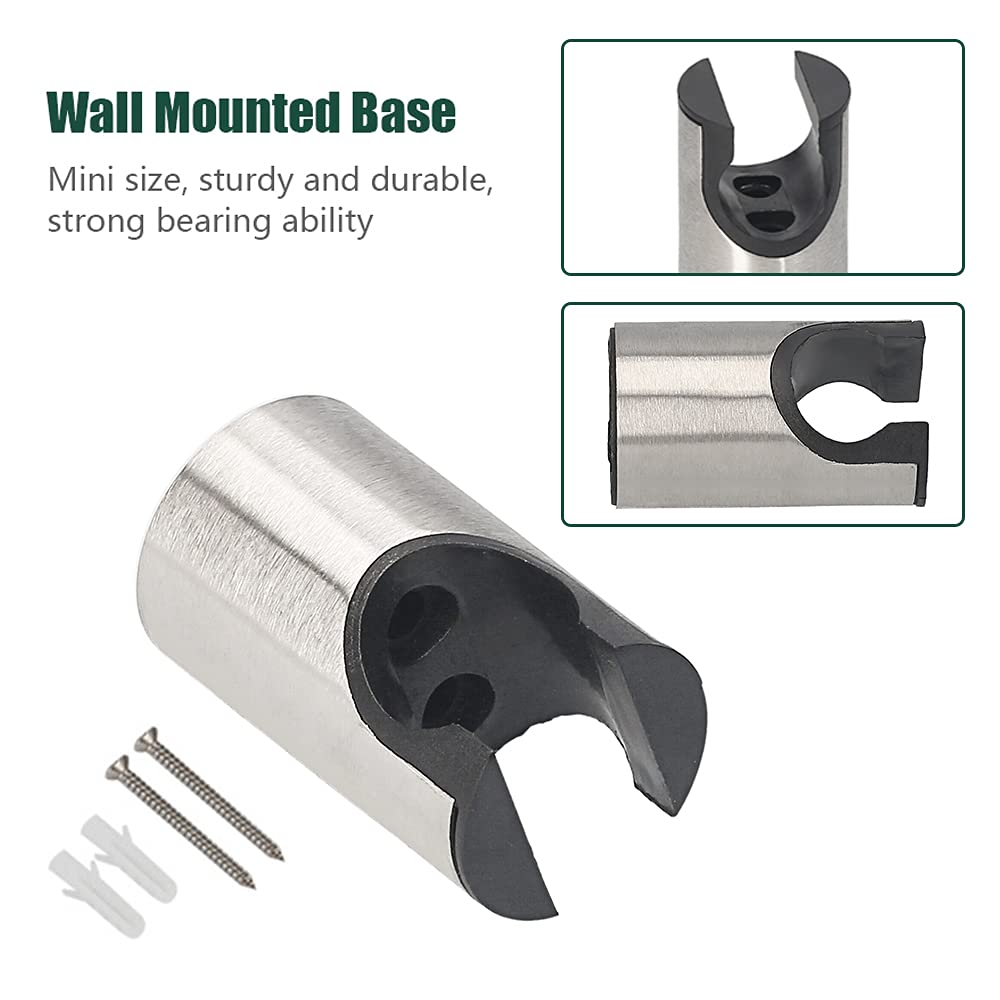 Wall Base for Handheld Bidet Sprayer Stainless Steel PP Holder for Cloth Diaper Sprayer Bathroom Shower Head Bracket — view 6