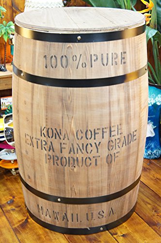 Amazon.co.jp: 【ハワイアン雑貨】 コナコーヒー木樽 (茶) XL