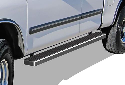 Miniatura 1 de iBoard - Estribos de aluminio plateado de tercera generación de 6 pulgadas, escalón lateral para Toyota Tundra Access Cab seleccionada