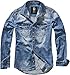 Produktbild Brandit Denimshirt Riley - Blue - XXL