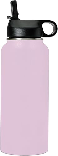 Miniatura 2 de LaserGram Botella de agua personalizada, versículo bíblico John 14-6, acero inoxidable de doble pared aislada al vacío con popote superior, regalo