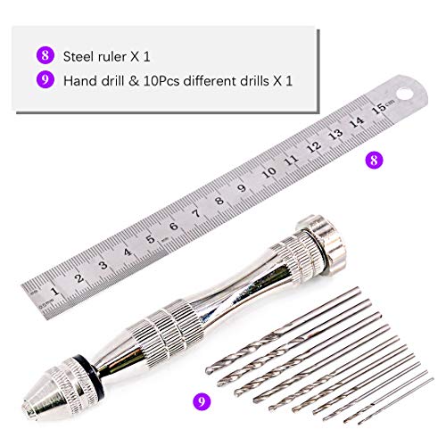 Swpeet 35Pcs Professional For Gundam Modeler Basic Tools, Tool Set For Gundam Model Tools Kit Perfect For Gundam Model Kit Building Beginner Hobby Model Assemble Building With Duty Plastic Container #TOP3