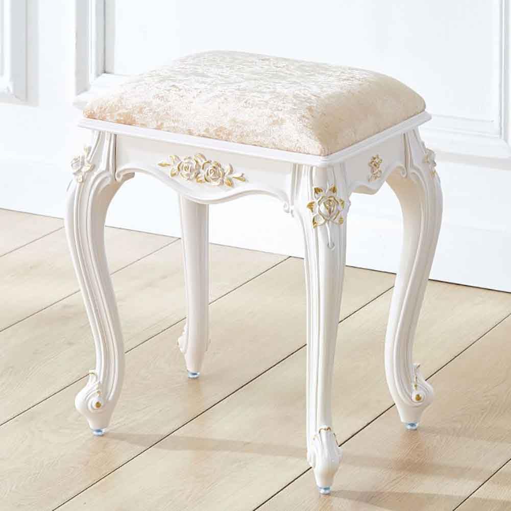 Silla de maquillaje multifuncional con cojín cómodo para baño y tocador