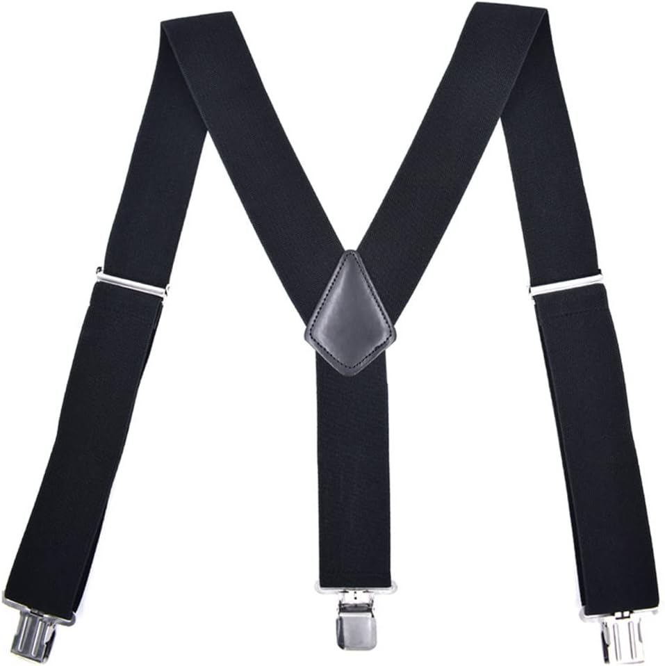 Mens Suspenders Men Braces Plain color Adjustable Strong Casual male