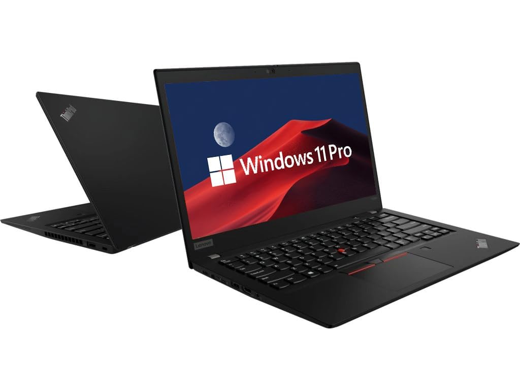 Lenovo Thinkpad T490s Business Laptop, 14" FHD (1920 x 1080), Intel Core i5-8265U, 16 GB RAM, SSD da 512 GB, tastiera US QWERTY Windows 11 Pro (ricondizionato)