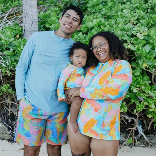 Image of SwimZip Girls' Long Sleeve Rash Guard & 1-Piece Swimsuit - UPF 50 Sun Protection