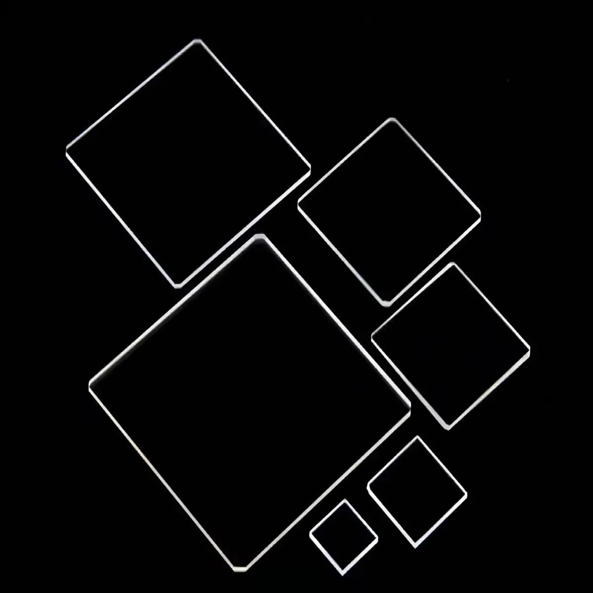 2 szt. 250x200x3mm przezroczysty arkusz szkła kwarcowego - płyta kwarcowa krzemionkowa do zastosowań optycznych i elektronicznych