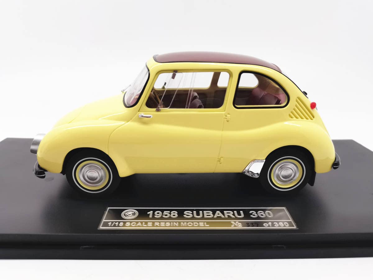 Amazon | エブロ 1/18 スバル 360 1958 YE | ミニカー・ダイキャスト