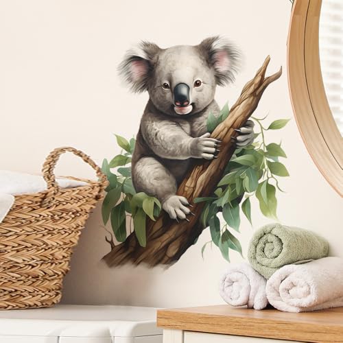 Vinilo decorativo koala acuarela para pared miniatura 1