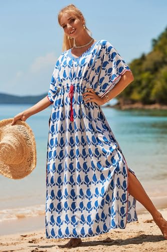 CHERRY CAT Beach Dress Swim Cover Up Summer Dress Swimwear Cover Ups2