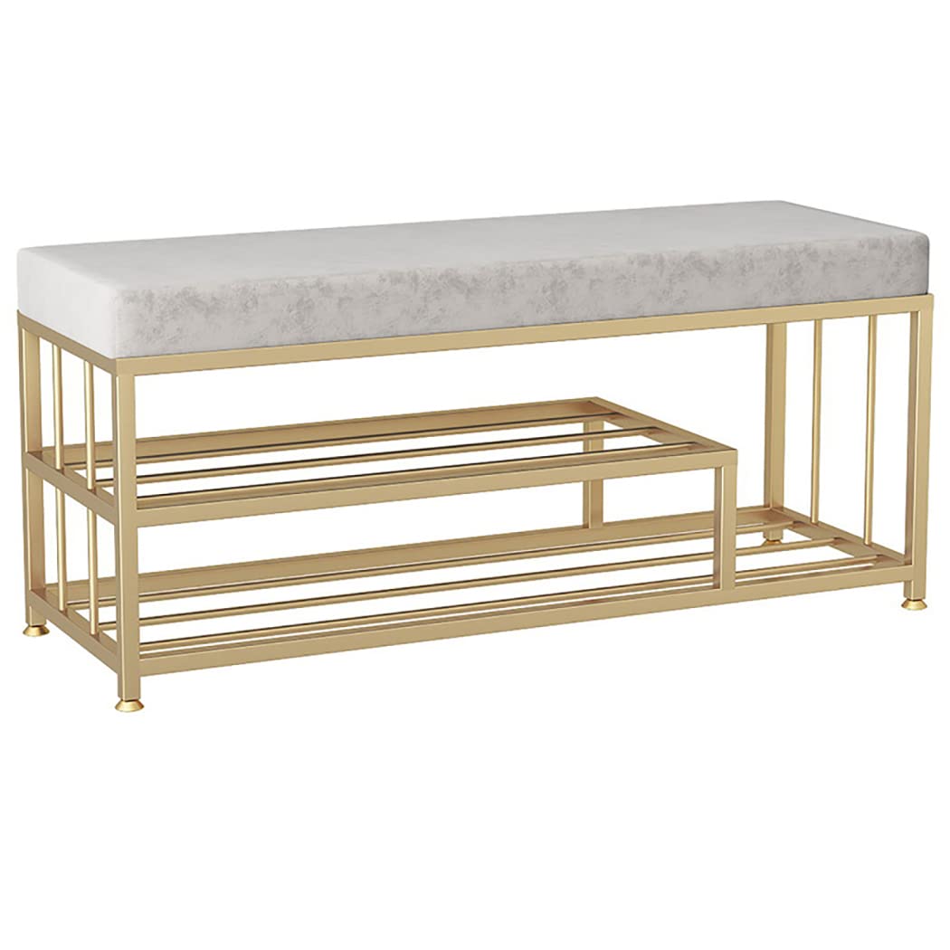Étagère à chaussures pour couloir et salon avec tabouret de lit 80cm