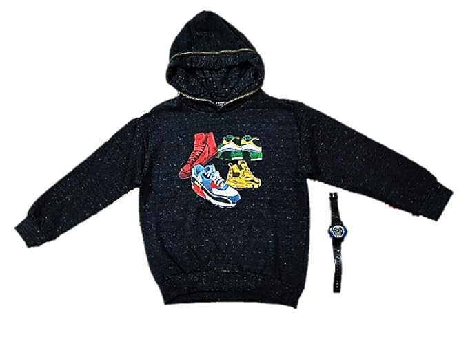 aradhya & adharv Books Cotton Woolen Warm Sweatshirt for Boys 7-16 Years and up Grey Color/ Hood/ Full Sleeves Regular fit Warm Fleece Fabric Factory Direct Sale Price Free Watch