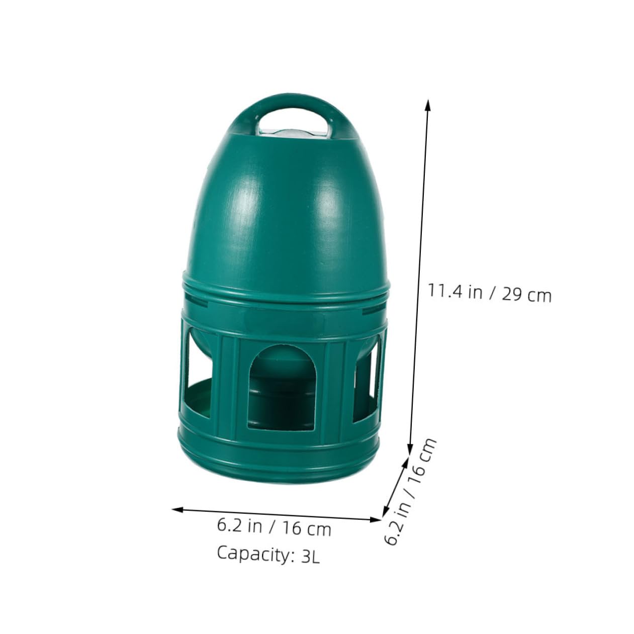 Luxshiny 2 Stück Pack Tauben Wasserspender mit 3l Fassungsvermögen Hänge Wasserflasche aus Kunststoff Vogeltränke für Tauben und Kleine Vögel Glatte Oberfläche Leicht zu Reinigen Geeignet