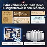 3-in-1 Entkalker für Kaffeevollautomaten & Kaffeemaschinen (55 Stück) - Entkalkungstabletten für Siemens EQ-Serie, Delonghi, Jura, Krups, Bosch, Miele, Melitta, Tassimo, WMF