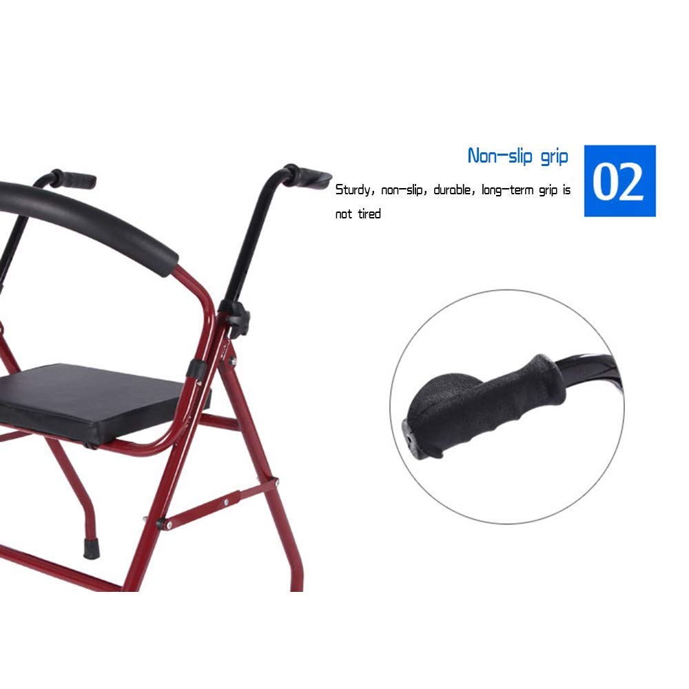 Składany Chodzik Chodzik Chodzik Chodzik Chodzik Chodzik Chodzik Z Siedziskiem, Z Kółkami Aluminiowy Składany Chodzik Dla Seniorów Regulowana Wysokość 30,8"-34,8"