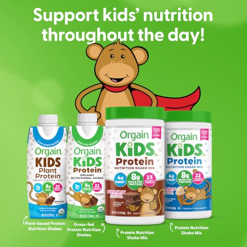 Orgain Kids 8g Grass-Fed Dairy Protein Powder, Chocolate Brownie, 1lb - image 8
