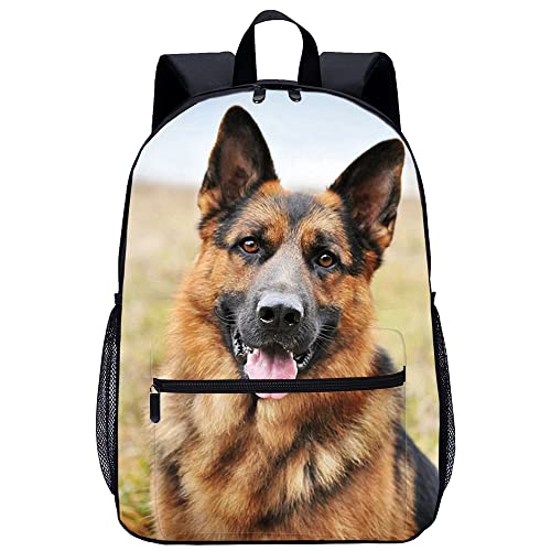Mochila para niños y adultos con estampado perro 3D de 45x30x15cm